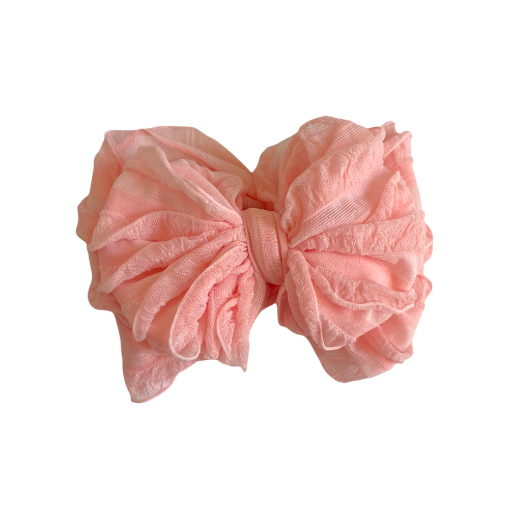 RR Ruffle Headband - Peach
