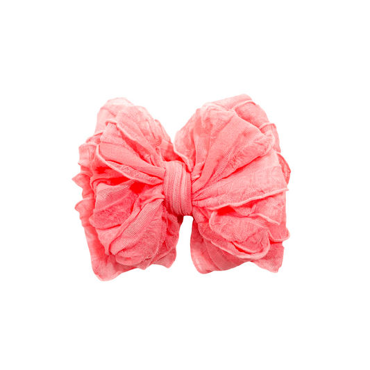 RR Ruffle Headband - Pink Grapefruit