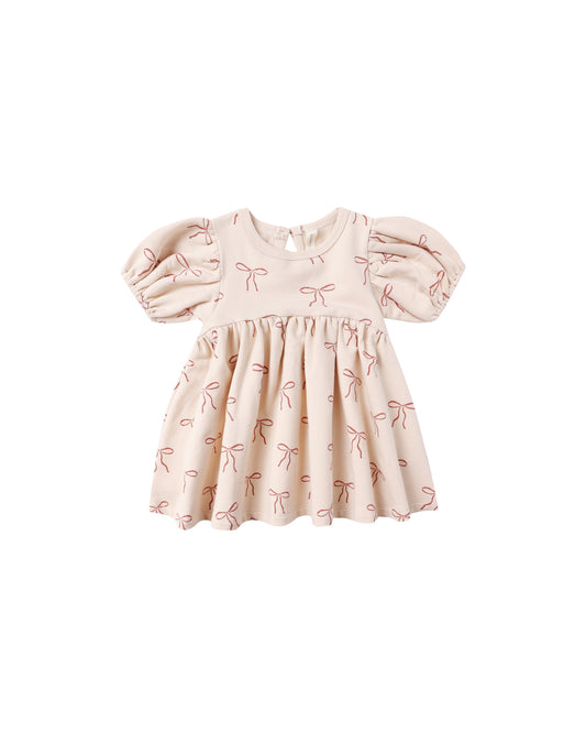 Darla Dress- Red Bow