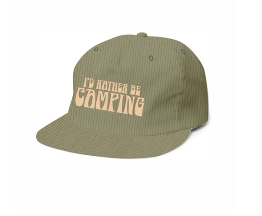 Snapback Hat - Rather be Camping