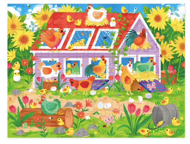 50 pc House Puzzle - Chicken Coop