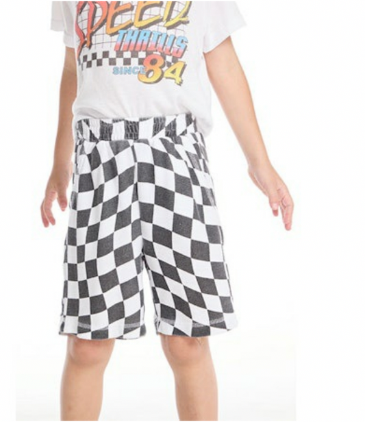 Wavy Check Short