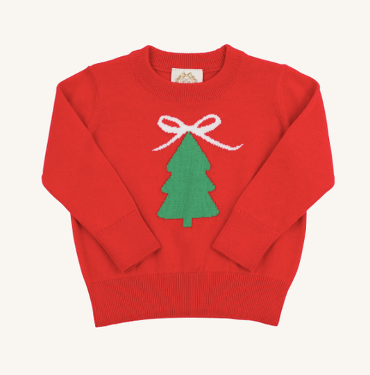 Isabelle's Sweater- Red Christmas Tree