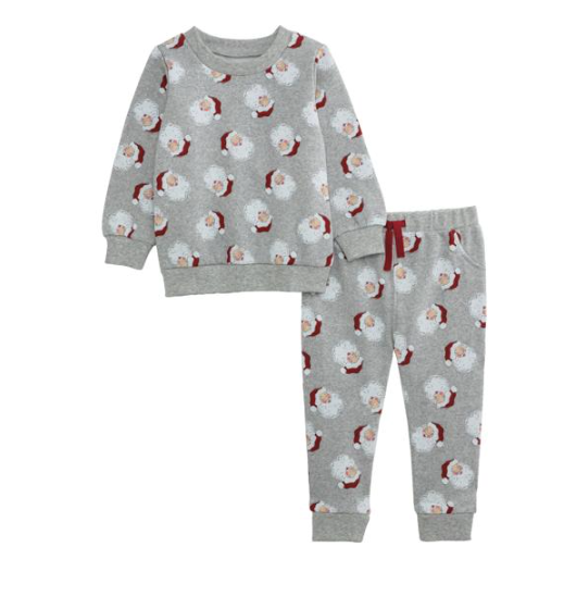 Grey Santa Jogger Set