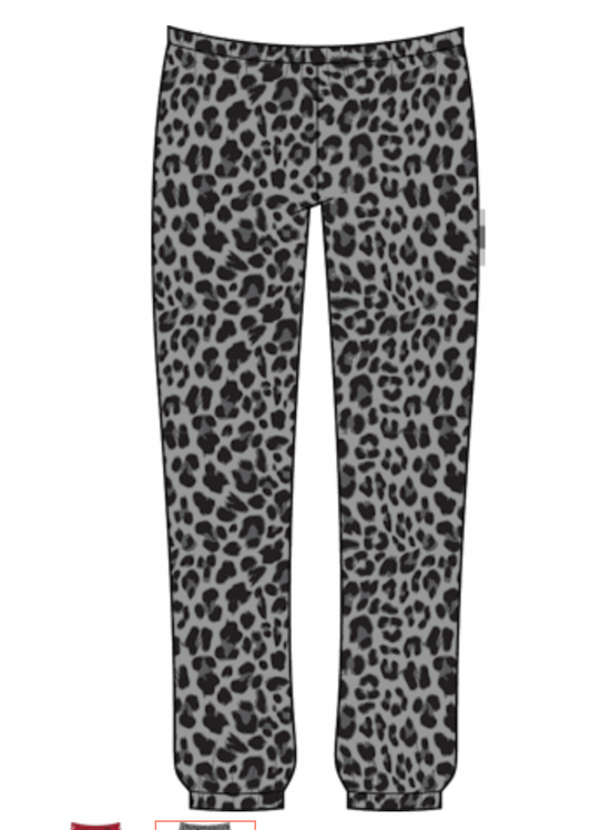 Slim Slouchy Pant- Leopard