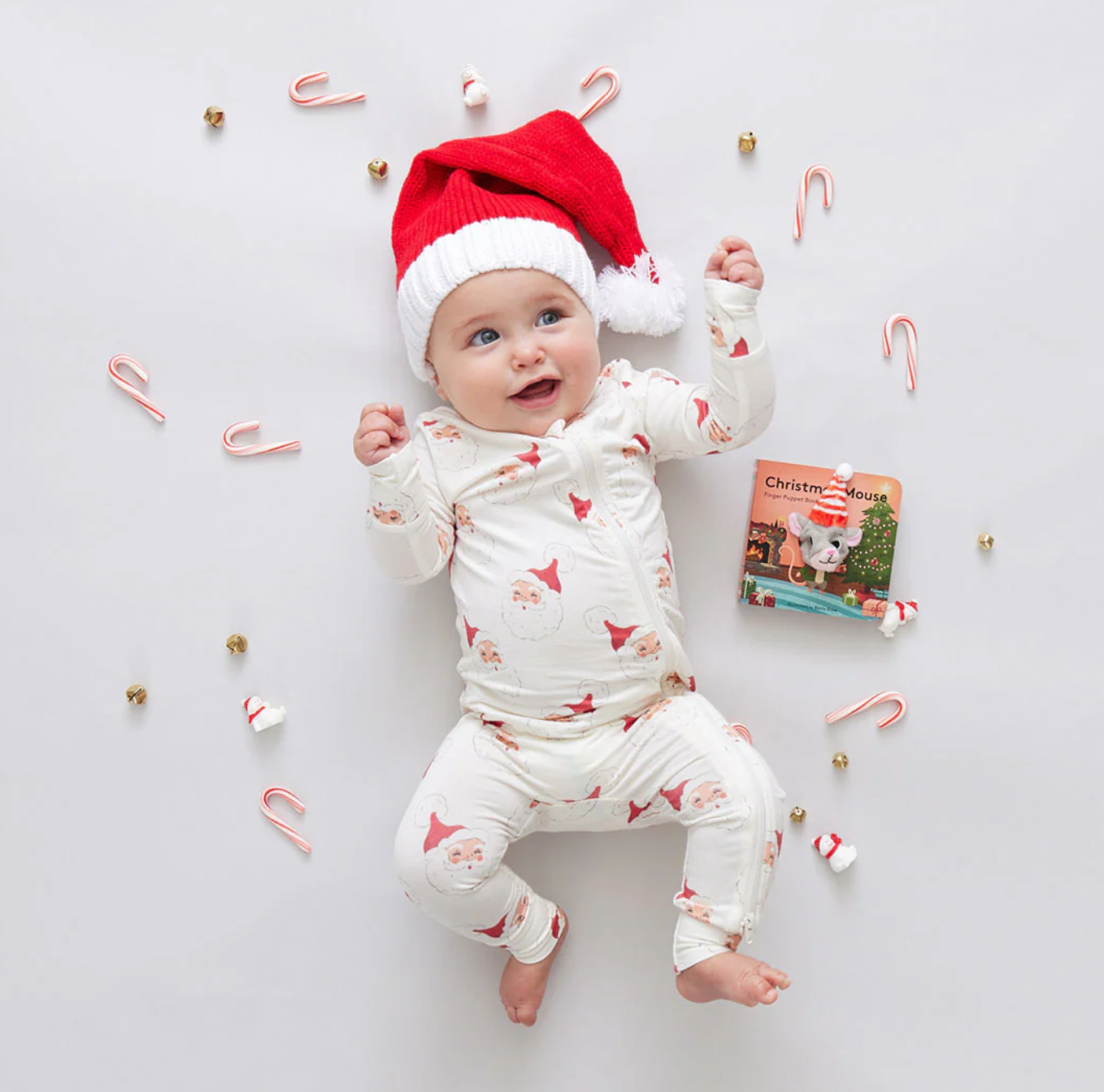 Baby Romper- Small Santas
