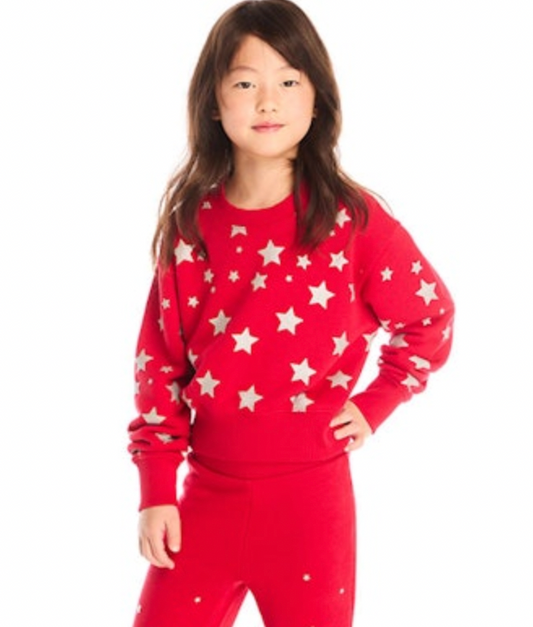 Starry Night Pullover - Red