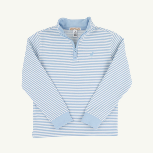 Hayword Half-Zip- Blue Stripe