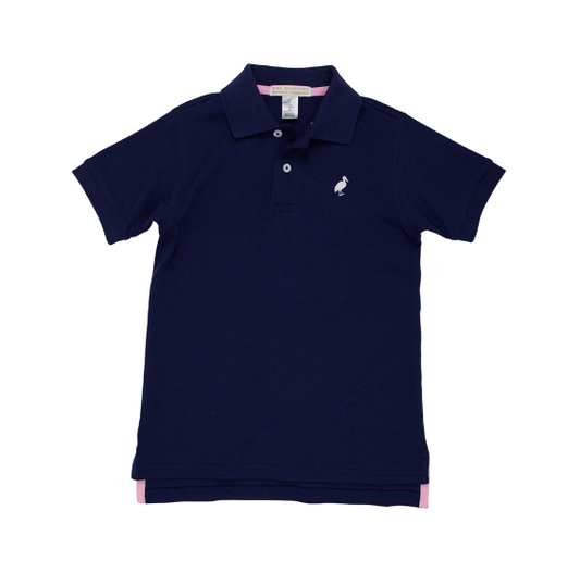Prim & Proper Polo- Navy