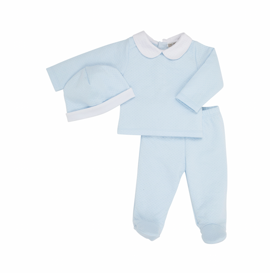 Harts Hold Me Set- Blue Pima