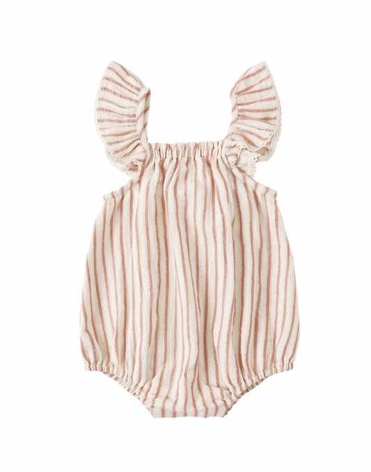 Bonnie Romper- Vintage Stripe