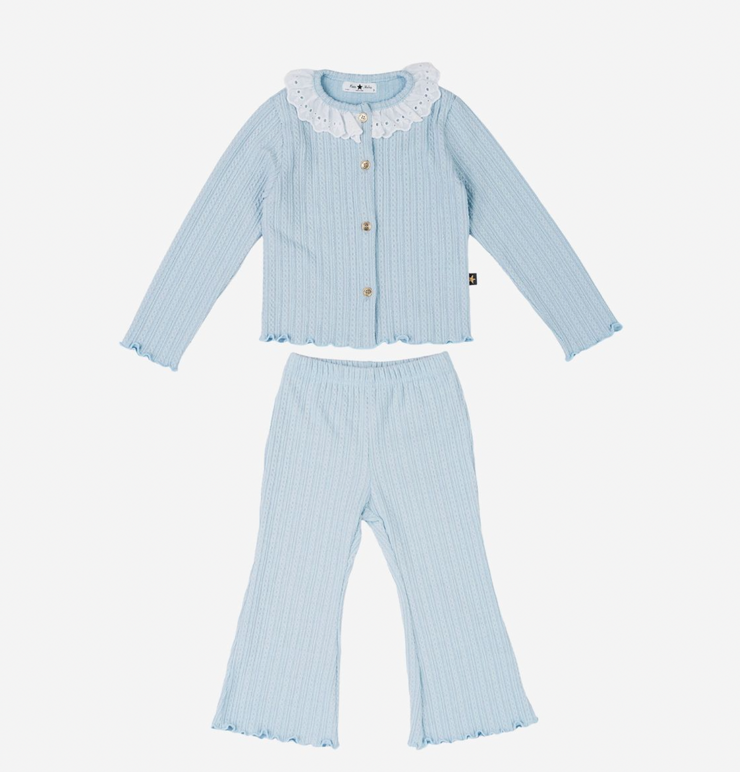 Elowen Cardigan Set- Sky Blue