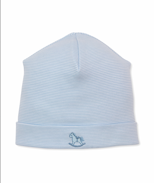 Gingham Rocker Hat- Lt Blue