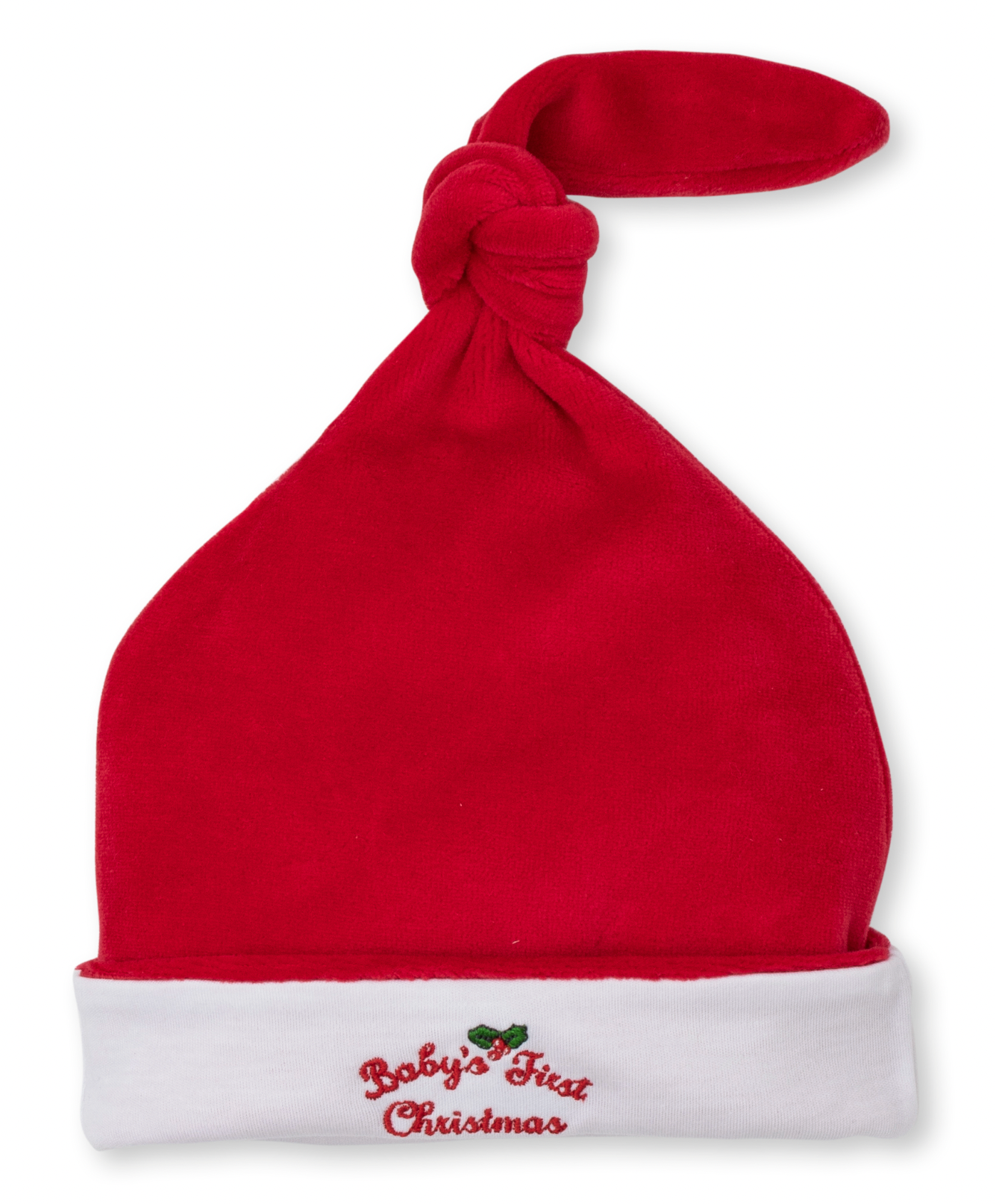 Velour Baby Hat- First Christmas