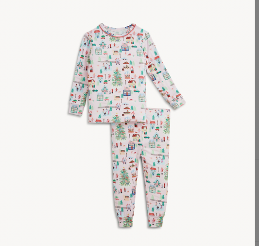 2pc PJ Set - Winter Village