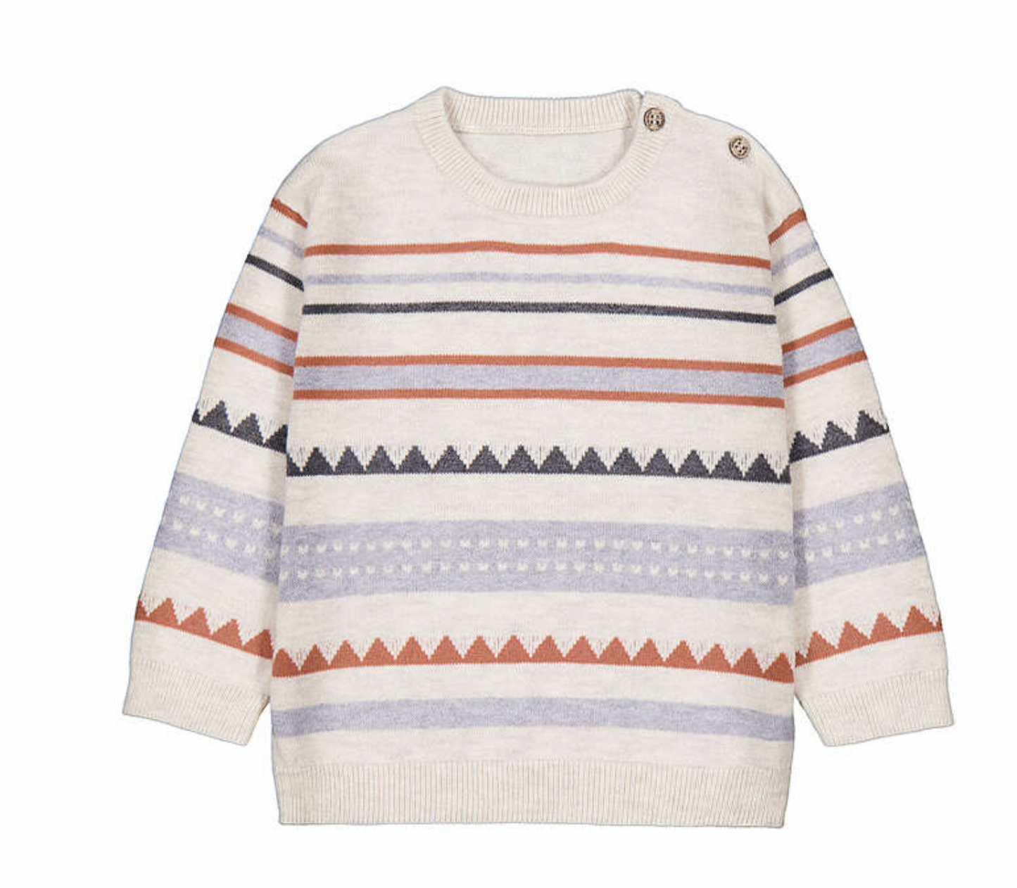 Stripe Sweater- Brick Red