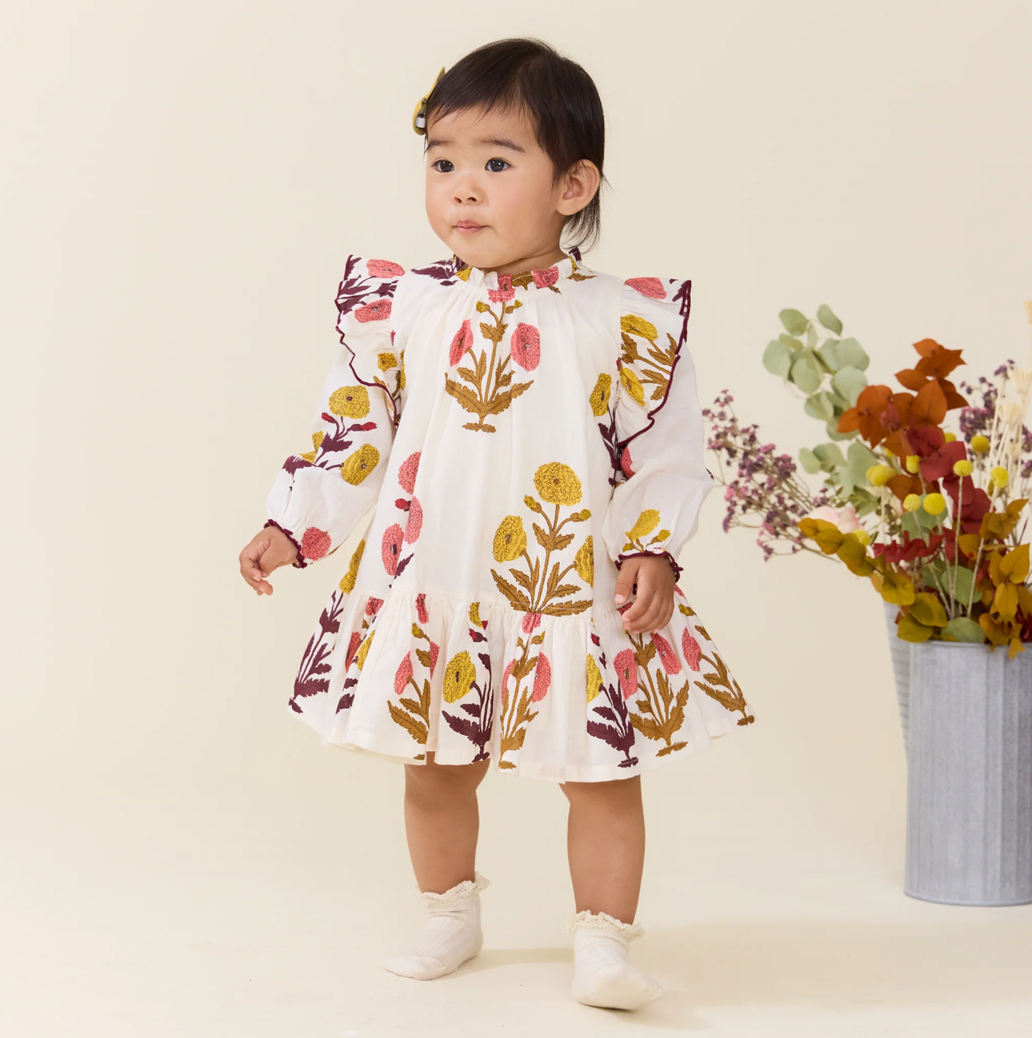 Baby Harper Dress- Harvest Dandelion