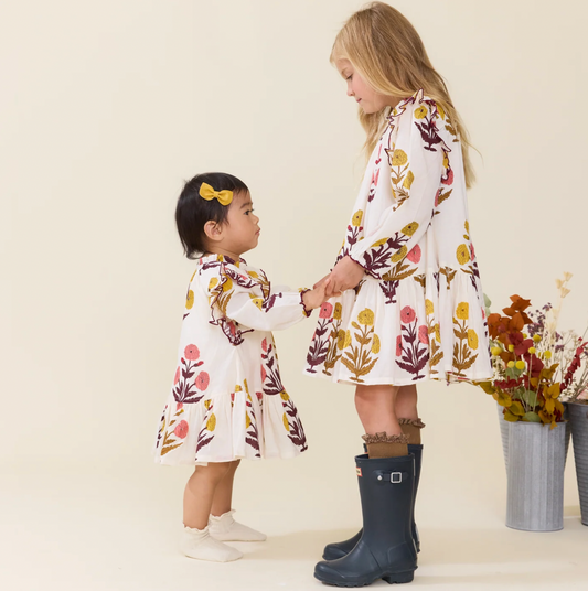 Baby Harper Dress- Harvest Dandelion