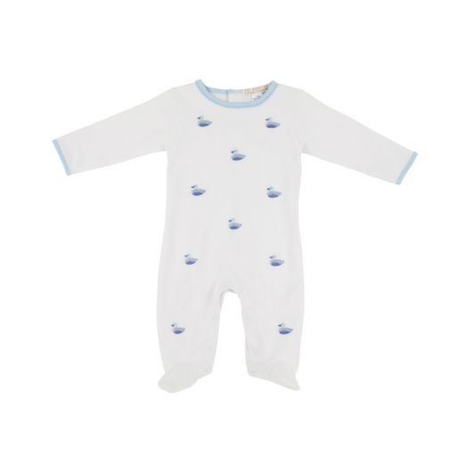 Rock Me Romper - White Ducks