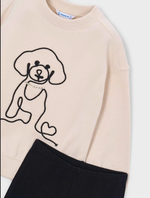 Dog Sweat Set- Black
