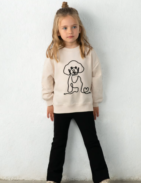 Dog Sweat Set- Black