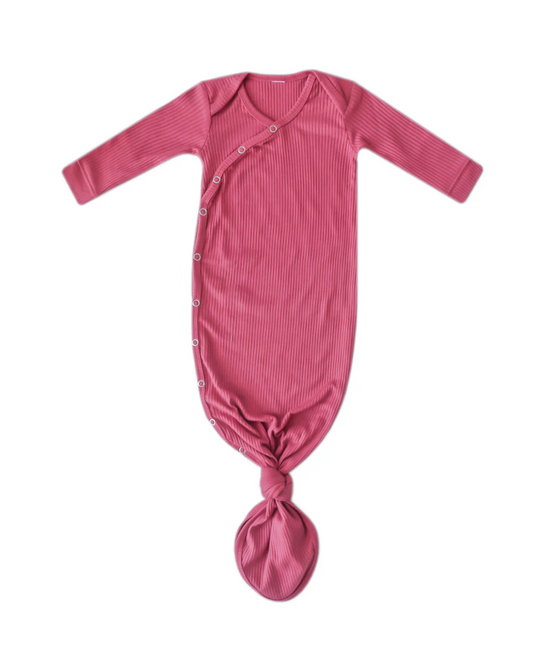CP Knotted Gown - Berry Rib
