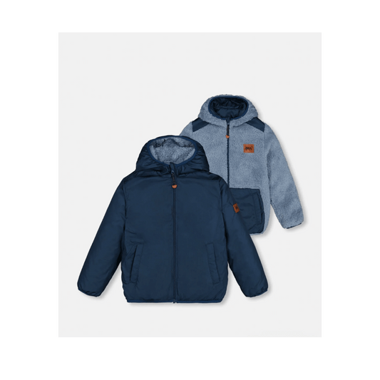 Reversible Jacket- Majolica Blue