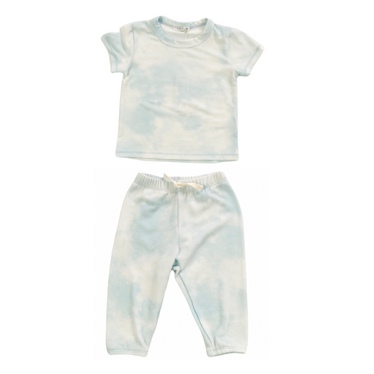 Blue Tie Dye Set