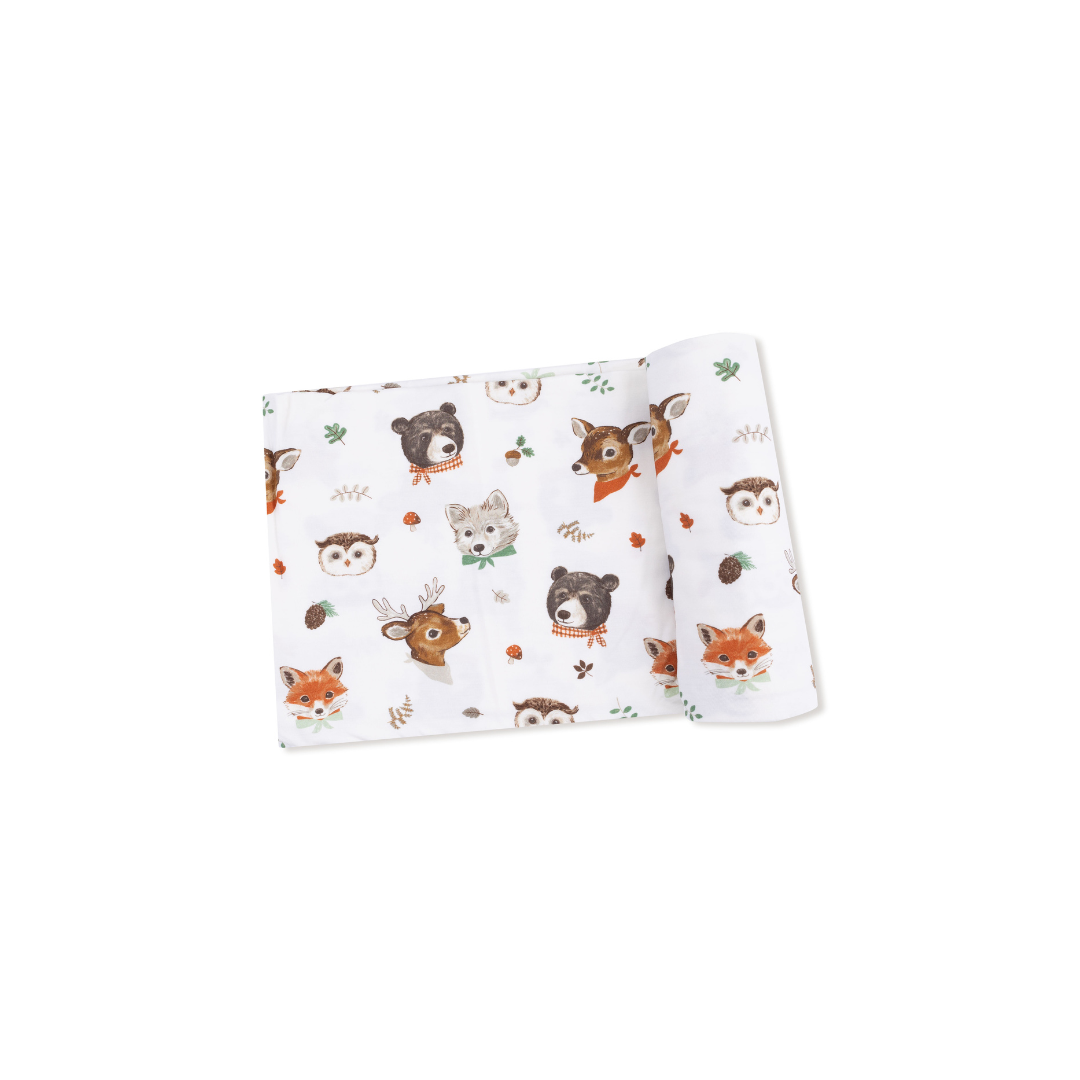AD Swaddle - Woodland Faces