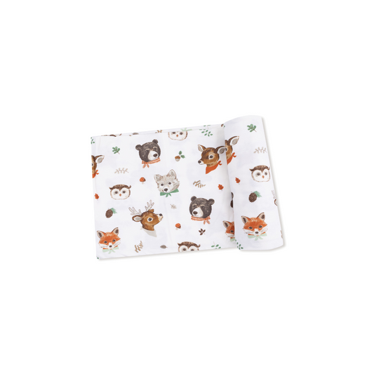 AD Swaddle - Woodland Faces