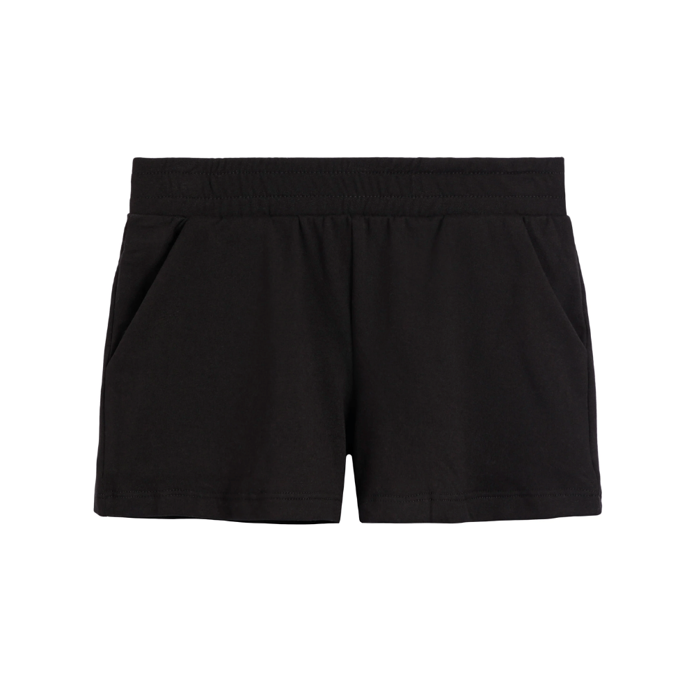 Pull on Sweat Shorts - Black