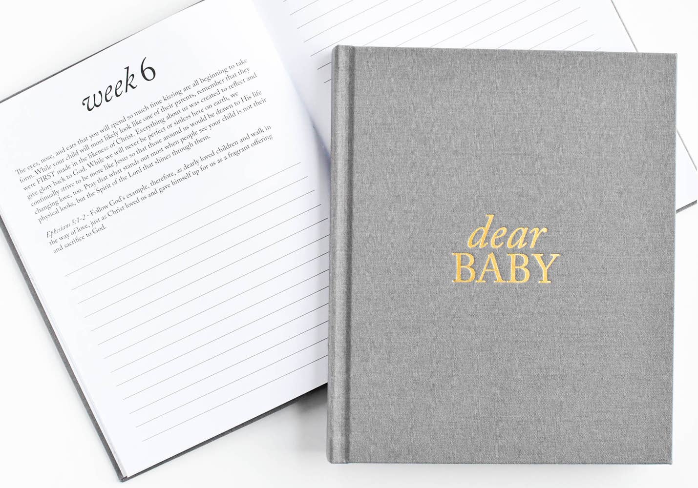 Dear Baby Prayer Journal & Memory Book for Moms: Ivory