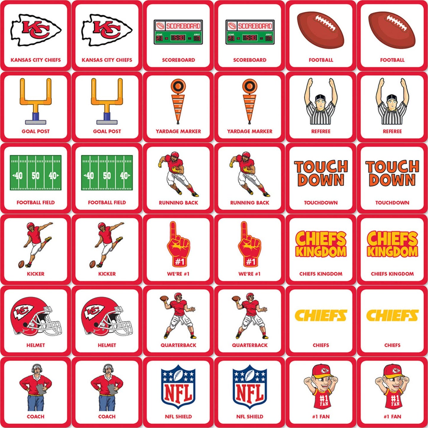 Matching Game - KC Chiefs