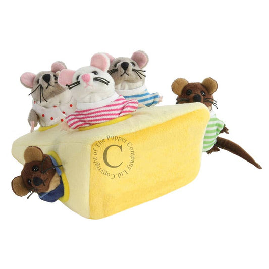 Hand Puppets - Mouse Family In Cheese