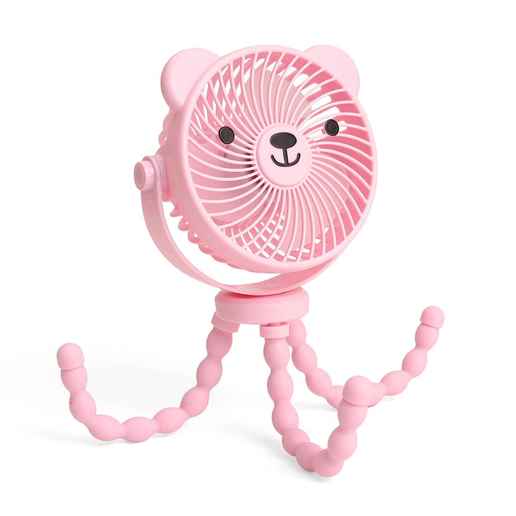 Itzy Breeze 3-Speed Stroller Fan- Pink