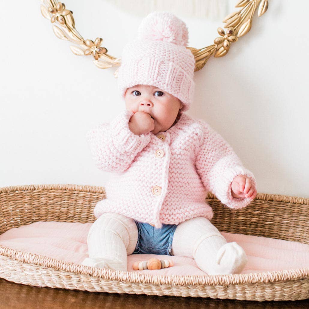 Blush Pink Beanie Hat