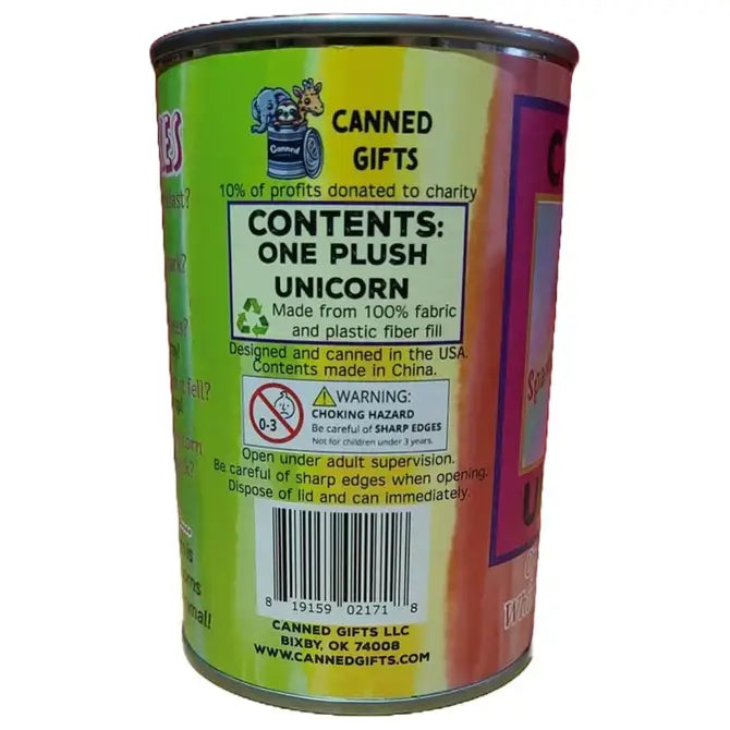 Sparkles the Canned Rainbow Unicorn