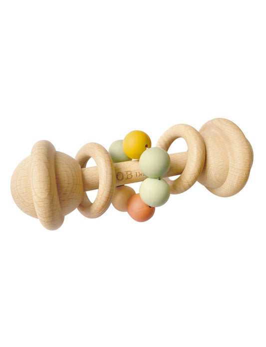 Multi Color Wooden Rattle Toy
