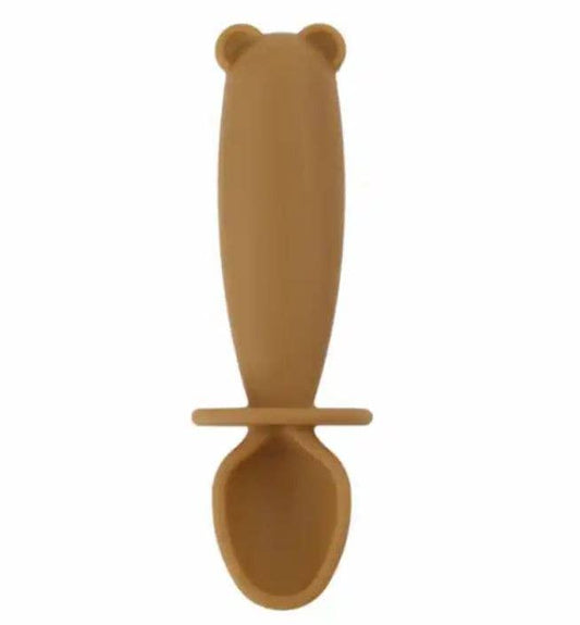 SILI SPOON & FORK TEETHER SET- Gold