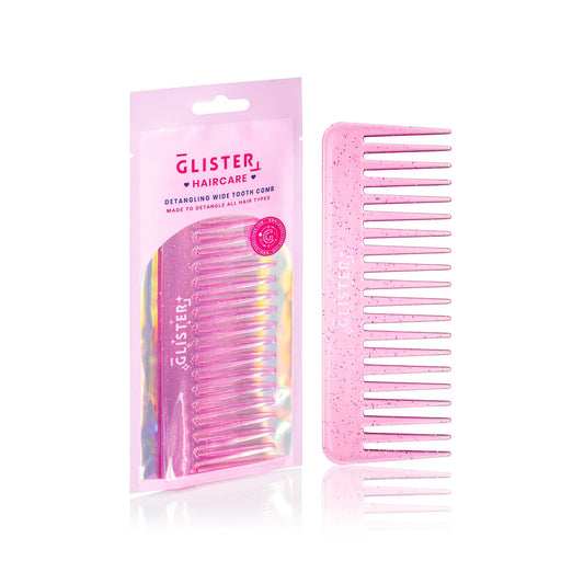 Wide Tooth Detangling Comb - Pink