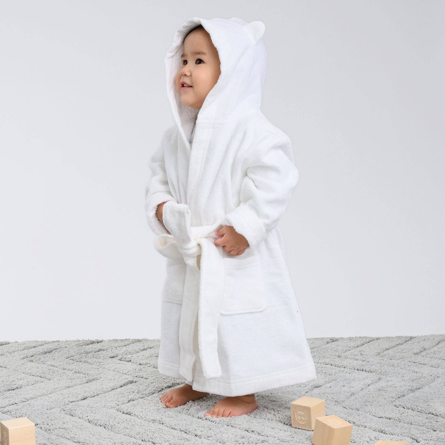 White Bathrobe