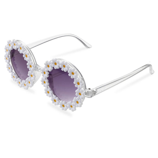 Daisy White Flower Sunglasses