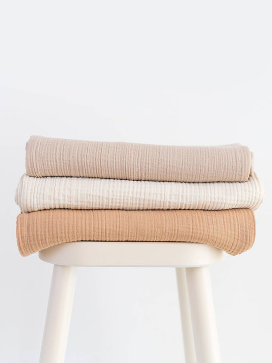 Organic Muslin Swaddle - Clay