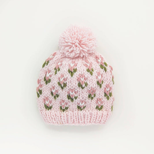 Bitty Blooms Blush Beanie Hat