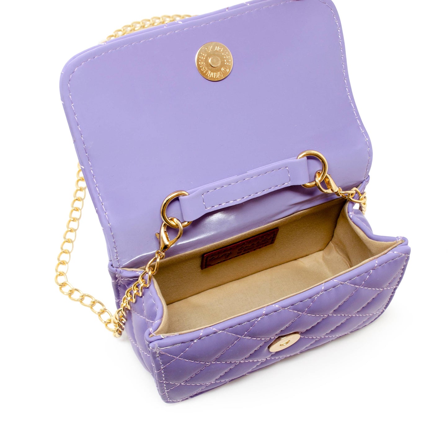 Pearl Handle Charm Handbag- Purple