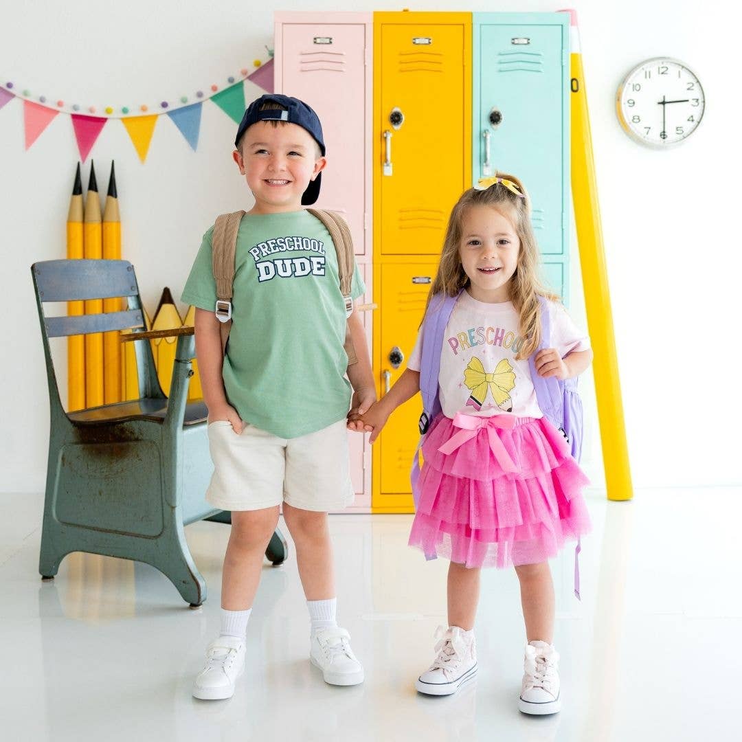 Preschool Varsity T-shirt - Sage