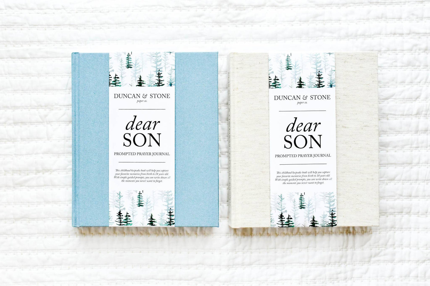 Dear Son Childhood Keepsake Book- Cream