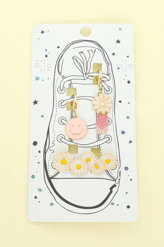 Shoelace Charm Set- Happy