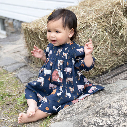 Baby Stevie Dress - On The Farm