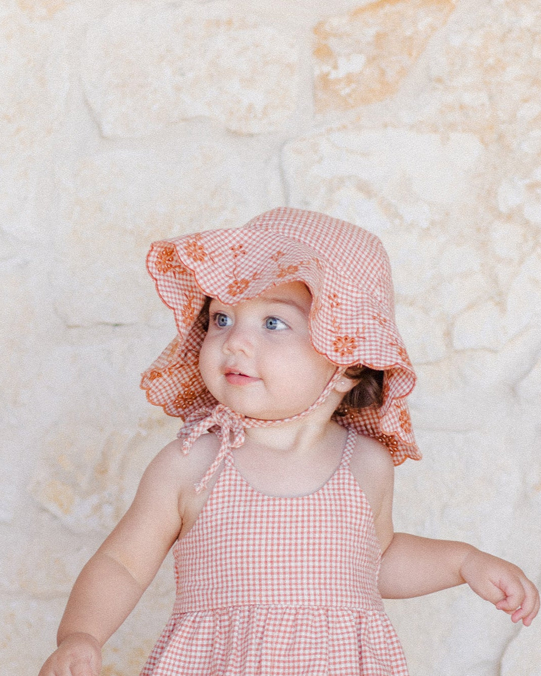 R+C Floppy Sun Hat - Poppy Gingham